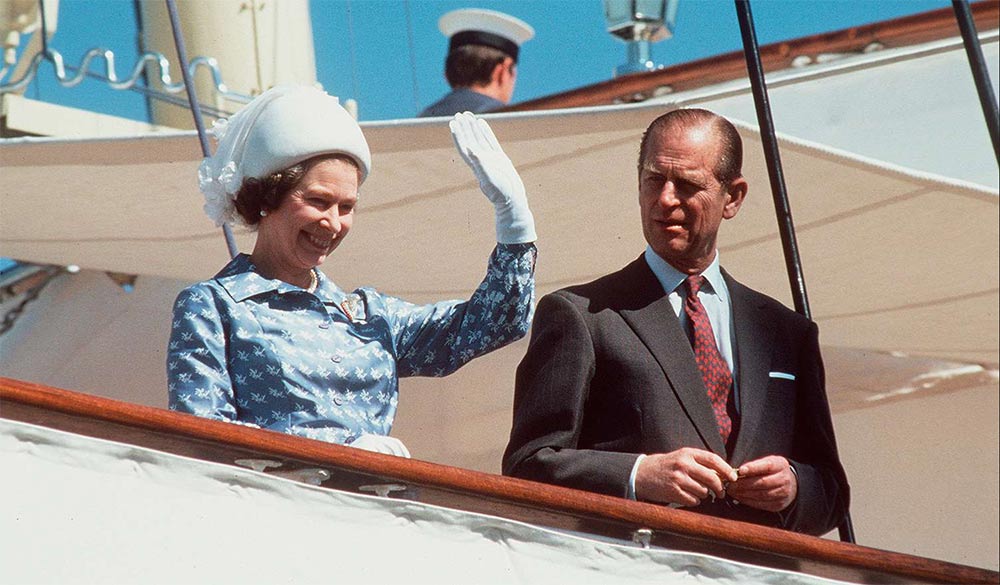 Queen Elizabeth Royall Britannia Yacht (with Prince Philip). 