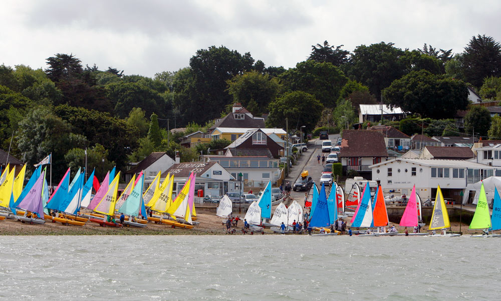 boats on the shore