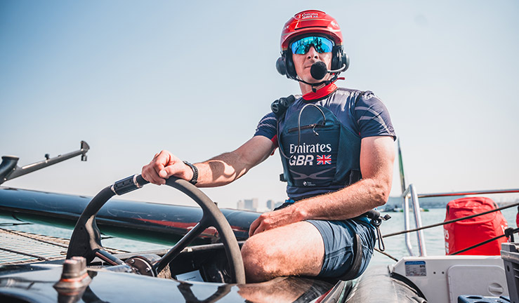 Emirates GBR SailGP driver Dylan Fletcher