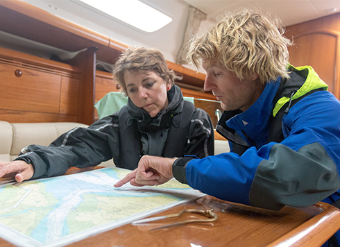 RYA Day Skipper Sail course chartwork