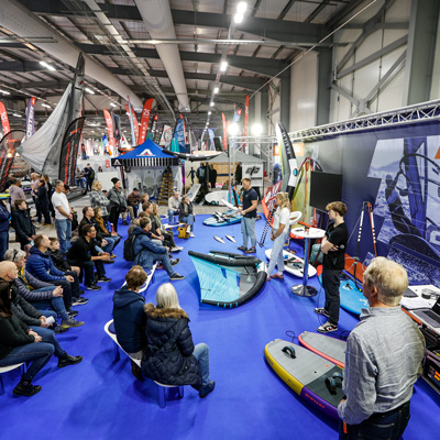 talks and coaching at the dinghy show